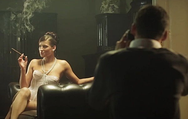 Секс аристократов начала ХХго века. Красивая винтаж постановка